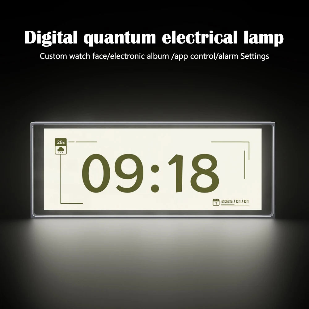 RGB Quantum Clock Night Light Smart IPS APP Control Color Dispaly Screen DIY Gaming Desktop Lamp For Home Decoration Gift Zpaxo