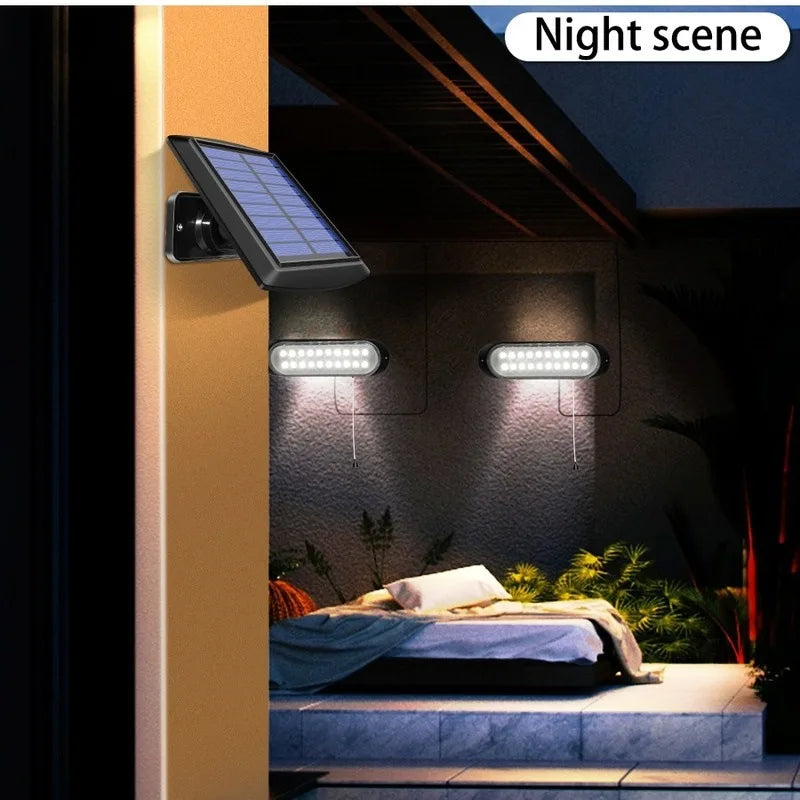 Solar Energy Garden Wall Lamps Indoor Split Pull-wire 5m Cable Light Zpaxo