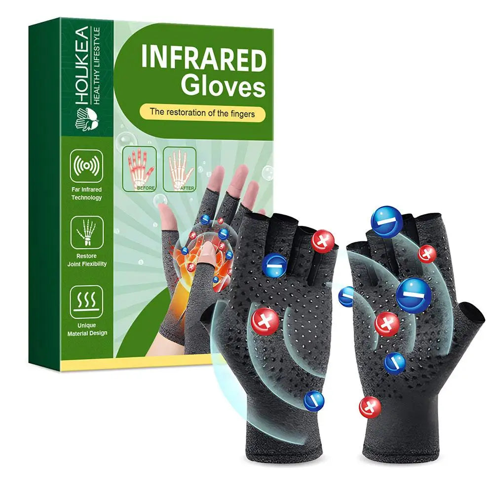 Arthritis Relief Compression Gloves Wrist Support & Circulation Stimulation, Daily Activity Care for Women & Men 1/2Pairs Zpaxo 1 pair