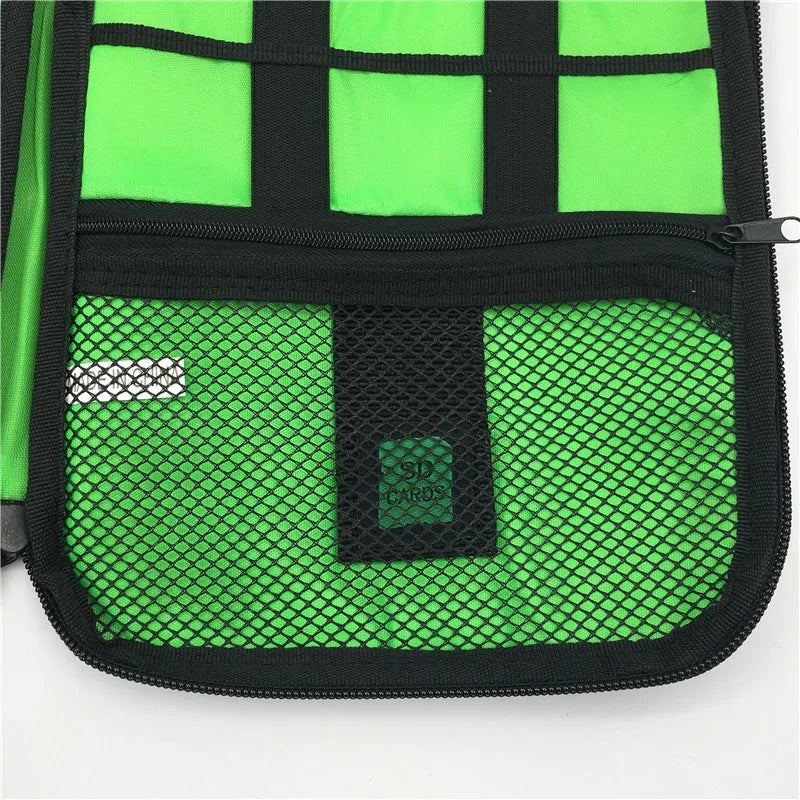 Large Capacity Portable Travel Waterproof Electronics Cable Organizer Zpaxo