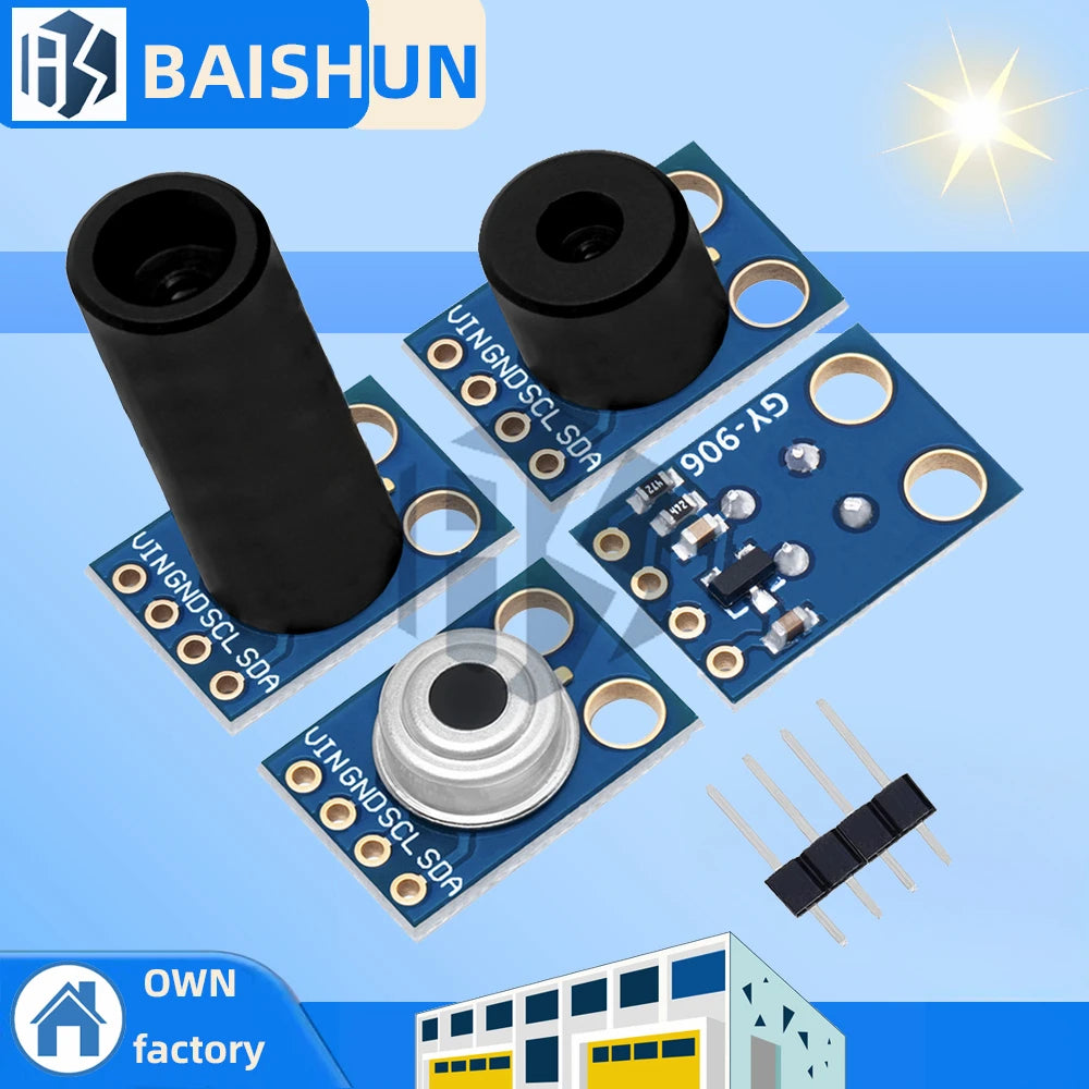 GY-906 MLX90614ESF New MLX90614 Contactless Temperature Sensor Module For Arduino Compatible Zpaxo