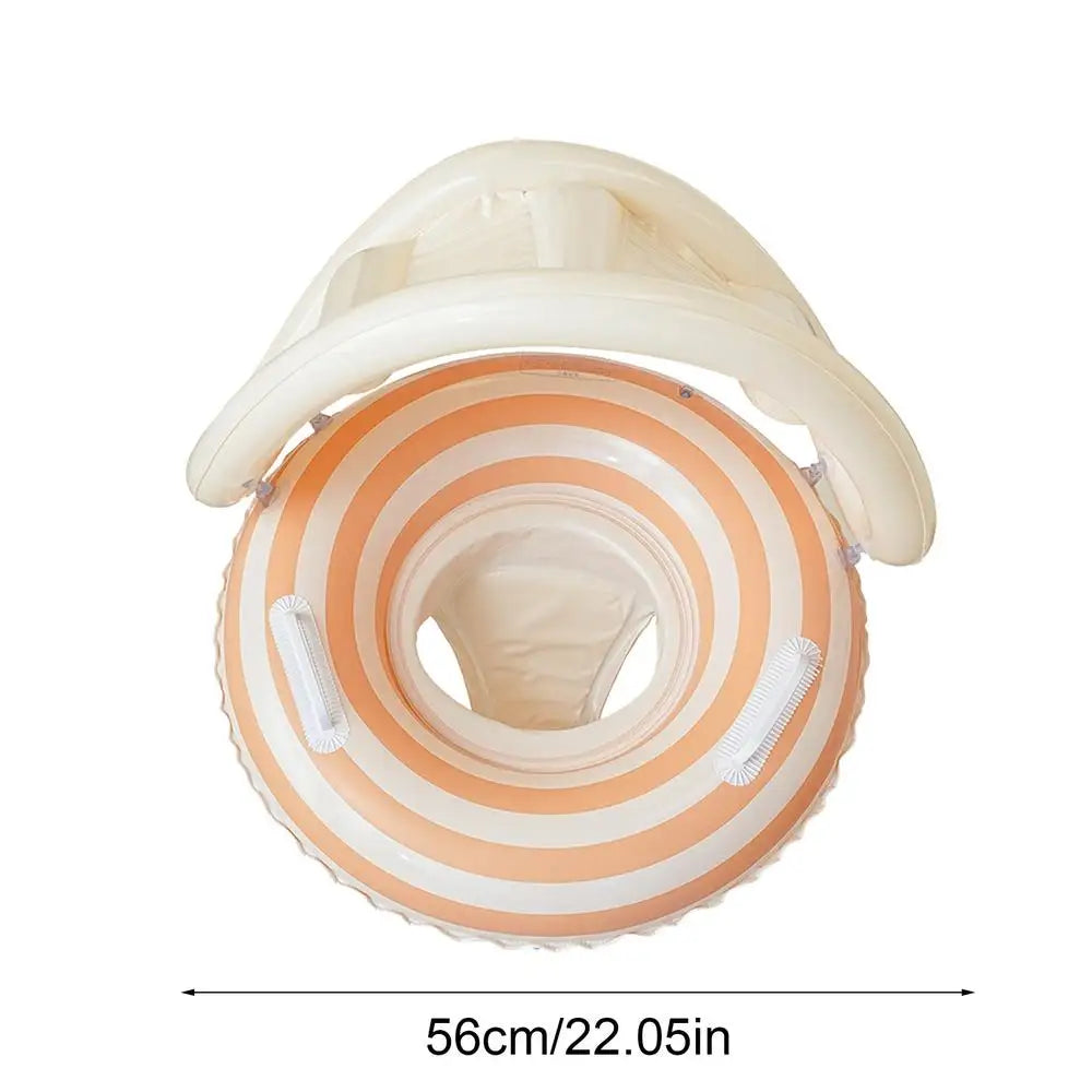 Baby Float Inflatable Toddler Swim Aid Lollipop UV Protection Shelter Zpaxo Pink United States
