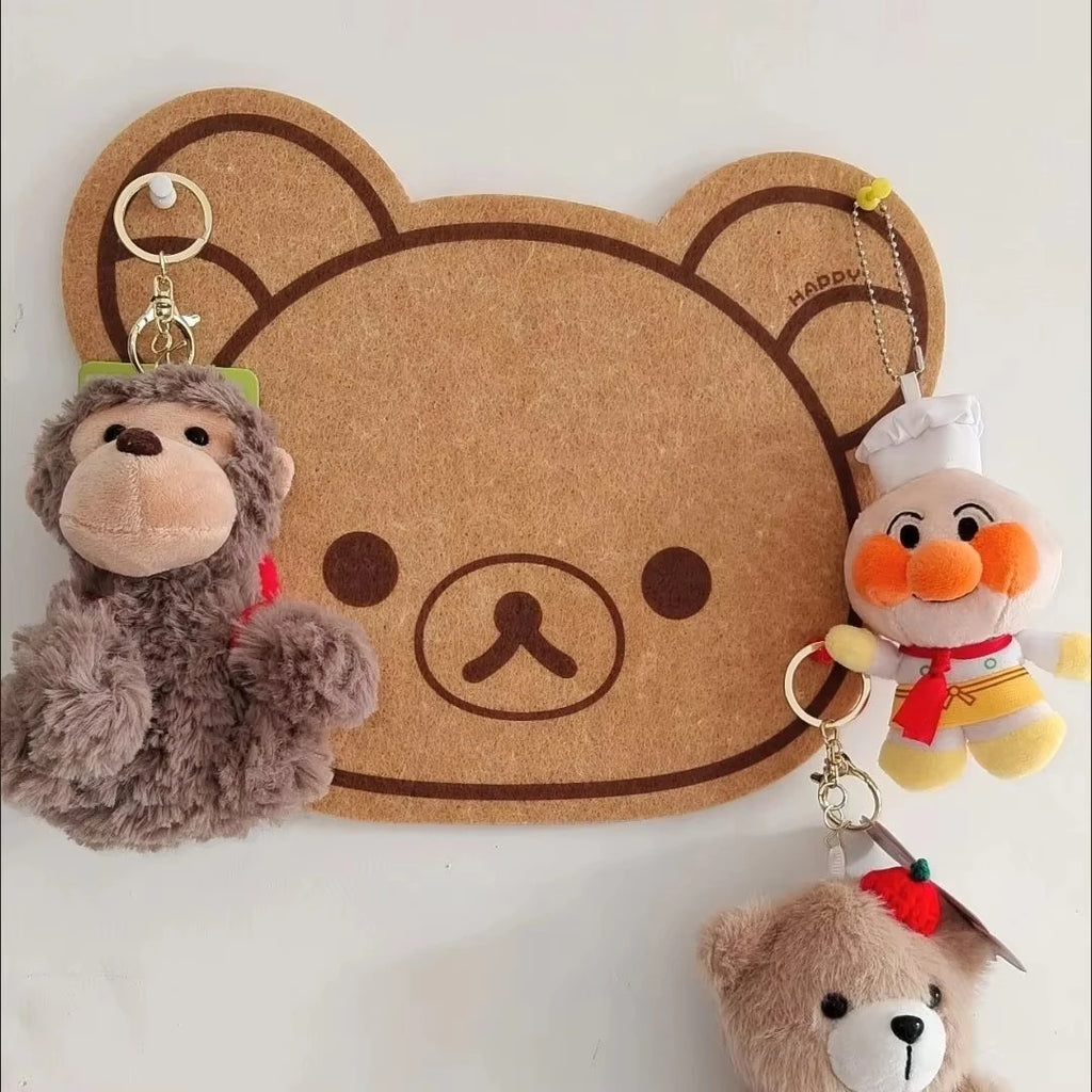 Cartoon Felt Board Home Decor Wall Decor Panel Felt Posters on The Wall Bear Wall Sticker Rilakkumas Children's Room Decorating Zpaxo
