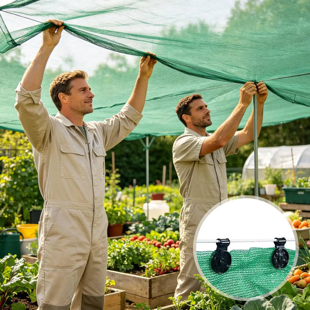 Garden Tarp Clips 100 Pieces Thicken UV Resistant Awning Clamp Grip Tarp Clips For Gardening Greenhouse Orchard Backyard Porch Zpaxo