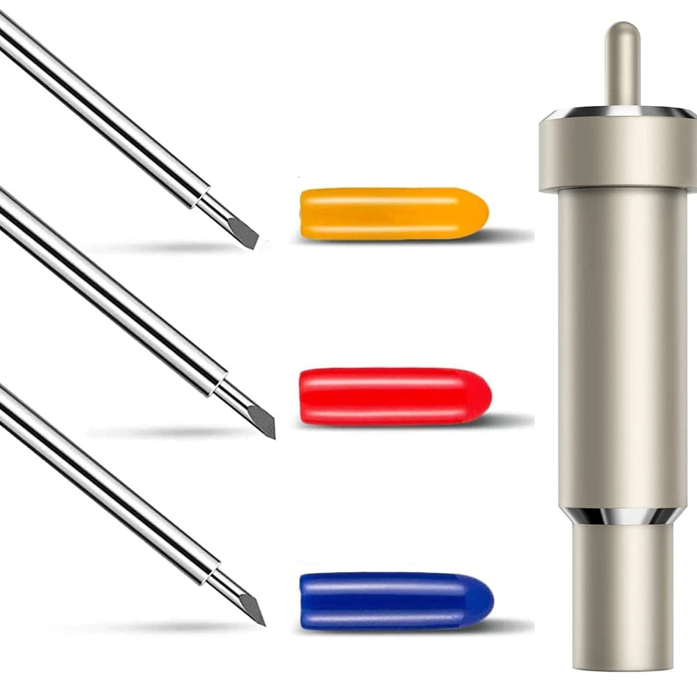 3pcs Cutt Tool Replacement Blade Set with Deep Cut Housing Compatible For Cricut Explore Air2/ Air3/ Cricut Maker Cutting Machin Zpaxo Gold