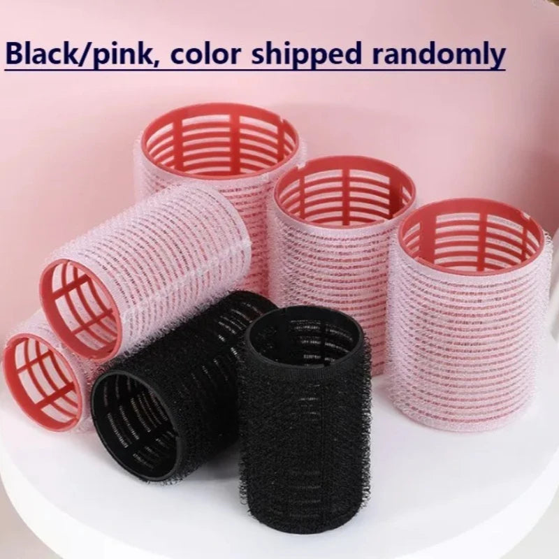 4- Hair Rollers Self Grip Hook Curlers Roller Bangs Salon No Heat