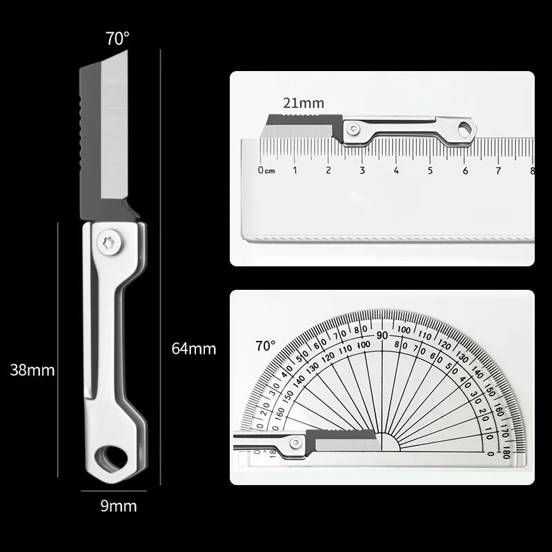 Mini Folding Pocket Knife – Stainless Steel Keychain EDC Tool Folding Pocket Knife Zpaxo