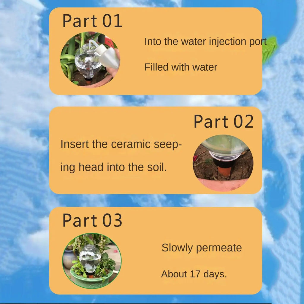 Watering Globes for Indoor Plants Slow Release Irrigation Spikes Watering Bulbs for Indoor Plants for Outdoor Potted Home Garden Zpaxo