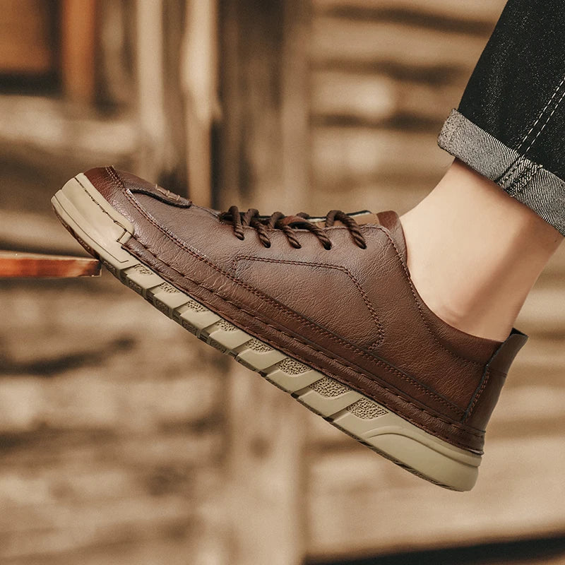 Men's Casual Sneakers Luxury Trainer Shoes Breathable Race Running