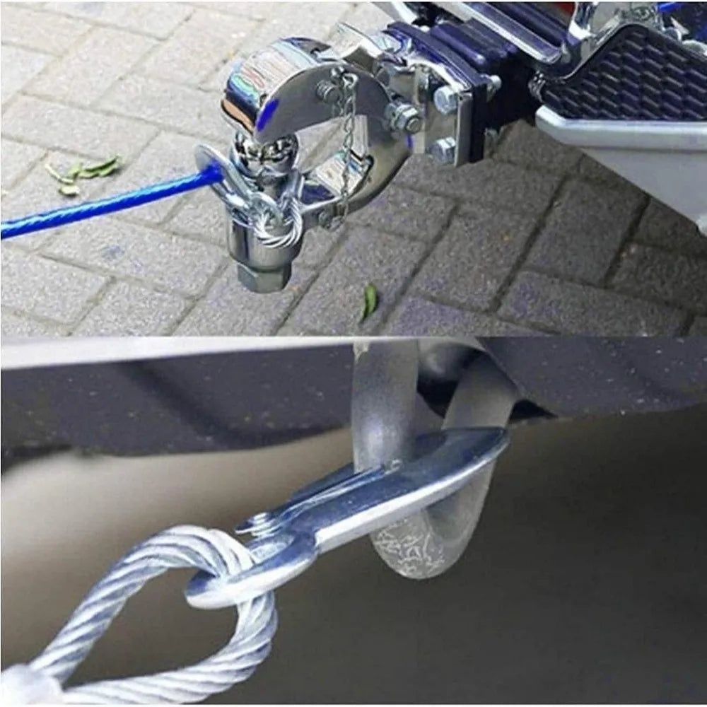 Wear Resistant Trailer Rope Steel THick Solid Emergency Strength Wire Zpaxo