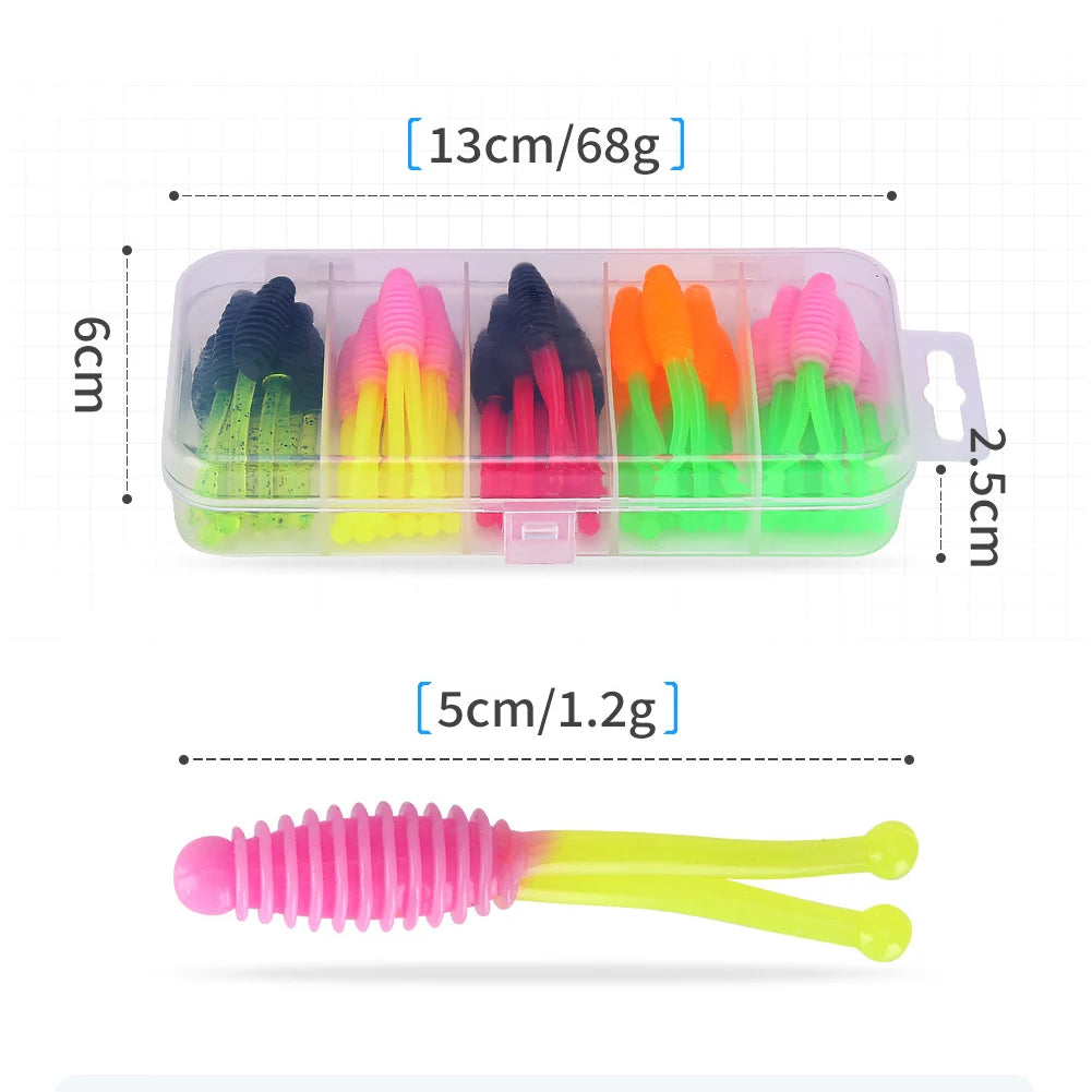 Soft Fishing Lures Artificial Bait Baits Saltwater Freshwater Bass