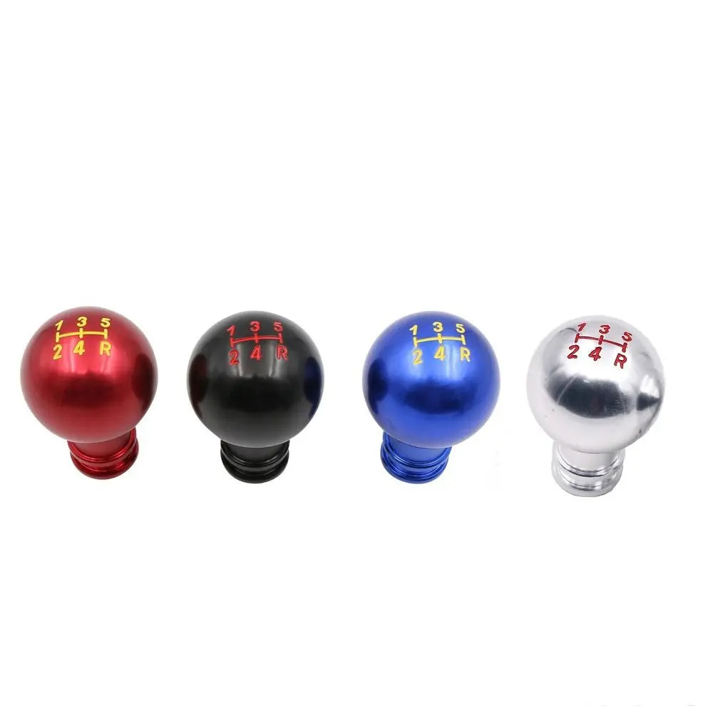 Aluminum Gear Shift Knob 5 Speed Round Shape Car Shifter Lever Black Zpaxo