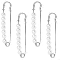 Pearls Embellished Clothing Pin Waist Tighteners Clip Jeans Trous