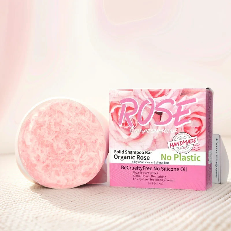 Pink Rose Handmade Shampoo Soap Bar – Rose Essential Oil Handmade Shampoo Bar Zpaxo Default Title