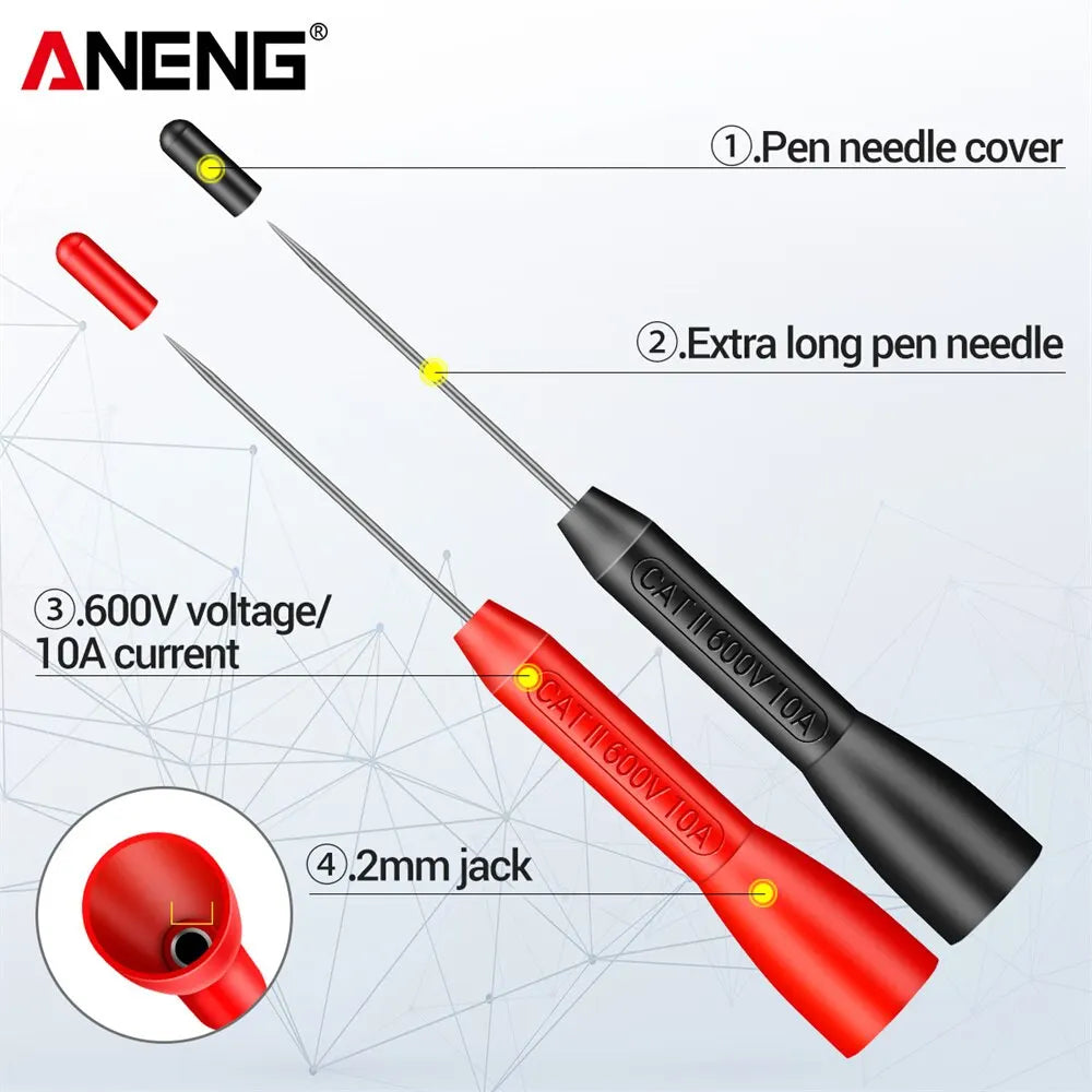 ANENG PT2002 Insulation Multimeter Test Probe 10A 600V Lead Piercing