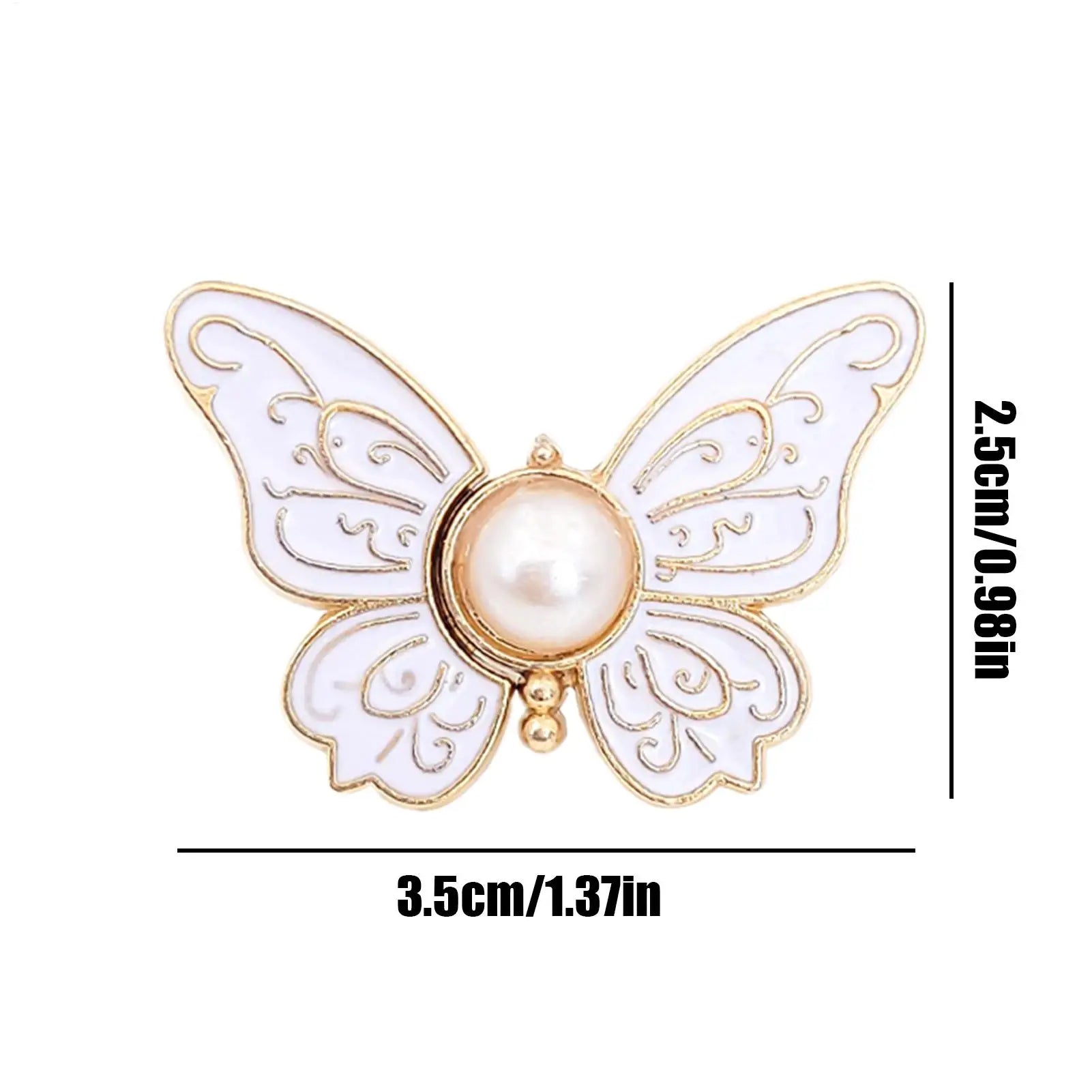 Adjustable Waist Tightener Butterfly Shape No Sew Button Clip Jeans