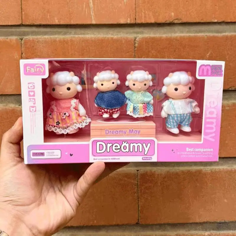 1 12 Scale Dollhouse Forest Family Doll Sheep Mini Furniture Pretend
