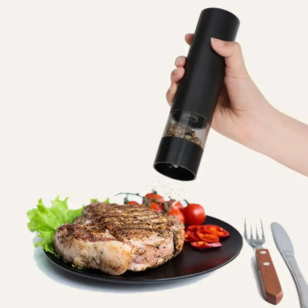 Rechargeable Electric Salt And Pepper Grinder Set-Peppercorn & Sea Salt Spice Shaker Mill Set With Adjustable Coarseness Durable Zpaxo