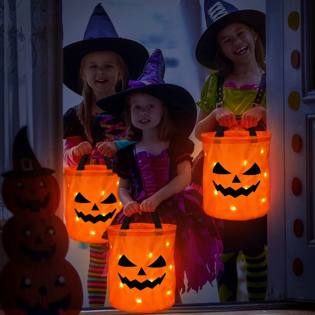 LED Light Halloween Candy Bags Up Party Bag Trick Supports
