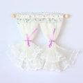 ▶1/12 Dollhouse Lace Curtains Model Dollhouse Bedroom Living Room Decoration Dolls House Furniture Accessories Micro Scene Decor Zpaxo A1