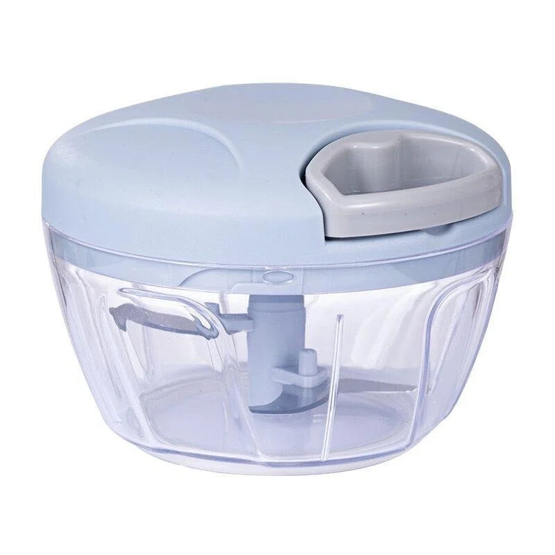 500/900ML Manual Meat Mincer Garlic Chopper Rotate Garlic Press Crusher Vegetable Onion Cutter Kitchen Cooking Accessories Zpaxo 500ml-Blue