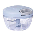 500/900ML Manual Meat Mincer Garlic Chopper Rotate Garlic Press Crusher Vegetable Onion Cutter Kitchen Cooking Accessories Zpaxo 500ml-Blue