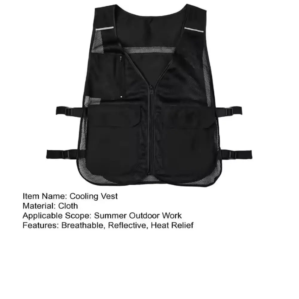 Ice Cooling Vest Waterproof Adjustable Outdoor Work Vest Breathable Convenient Outdoor Running Vest Cycling Zpaxo