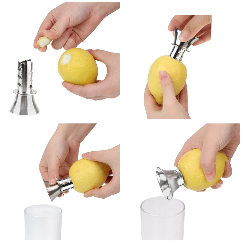 Fruit Tool Juice Squeeze Manually Lemon Squeezer Stainless Steel