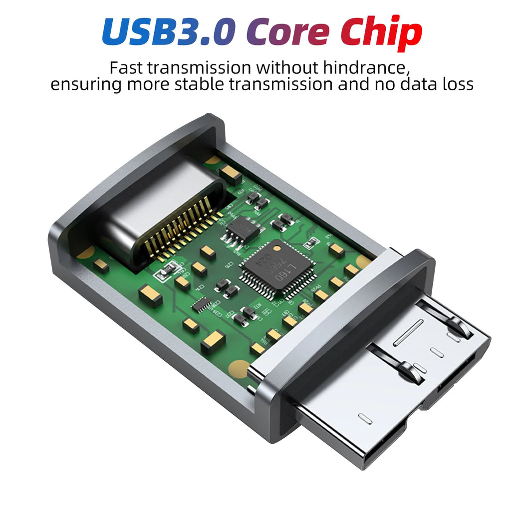 USB C Micro B Adapter Female Male Fast Charge Converter Connector