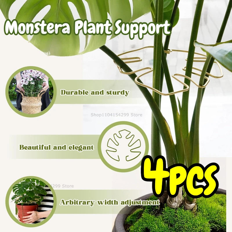 Adjustable Metal Plant Stem Support Flower Climbing Stem Holder Vine Branch Iron Hooks Garden Plant Climbing Plant Trainer Zpaxo