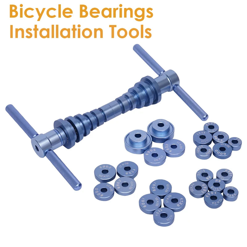 Bicycle Wheels/Hub Bearing Installation Press Set Bike Soft Tail Frame Turning Point Bearing Removal Installation Tool Accessory Zpaxo