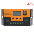Solar Regulator 12V/24V 30A 20A 10A Solar Charge Controller Battery Charger LCD Display Dual Output USB 5V Solar Panel Controlle Zpaxo 30A