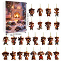 Dachshund Advent Calendar 2025 Christmas Countdown 24 Days 2D Acrylic