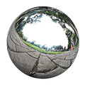 Stainless Steel Balls Modern Metal Garden Decor Shiny Ornament Sphere Zpaxo Silver