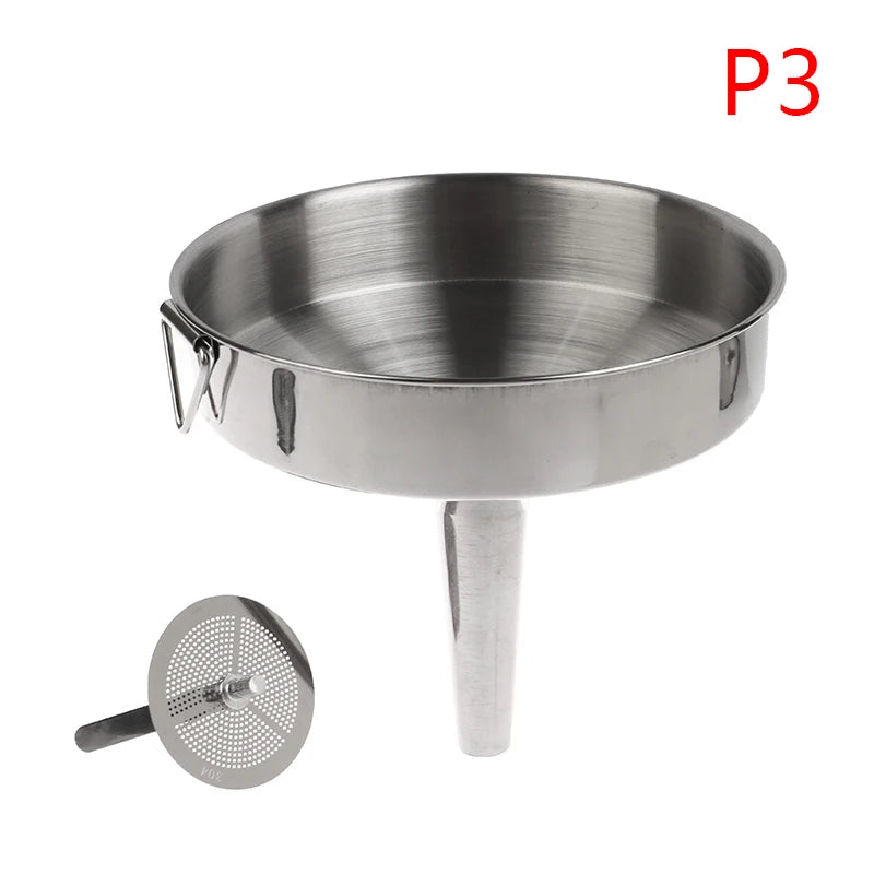 Stainless Steel Kitchen Accessory Canning Funnel Cooking Beer Wine Zpaxo 14cm