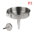 Stainless Steel Kitchen Accessory Canning Funnel Cooking Beer Wine Zpaxo 14cm