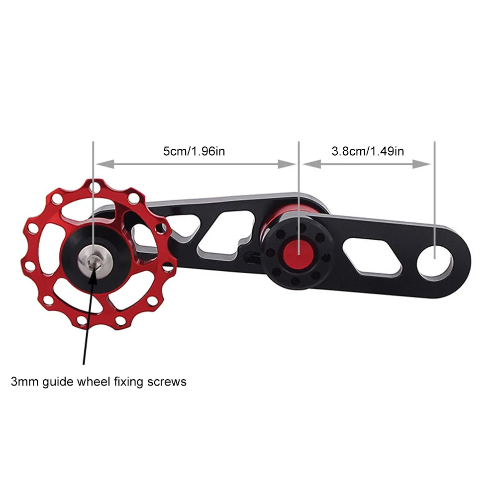 Bicycle Single Speed Chain Guide Aluminum Alloy Bike Pulley Jockey