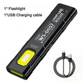 Mini LED COB Keychain Flashlight – Rechargeable EDC Torch
