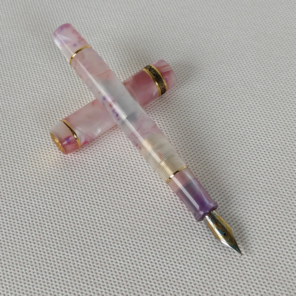 All Color Kaigelu 316 Smooth Acrylic Fountain Pen EF/F/M Nib Beautiful Marble Amber Pattern Ink Pen Writing Gift Office Business Zpaxo 316bailipiaofj EF