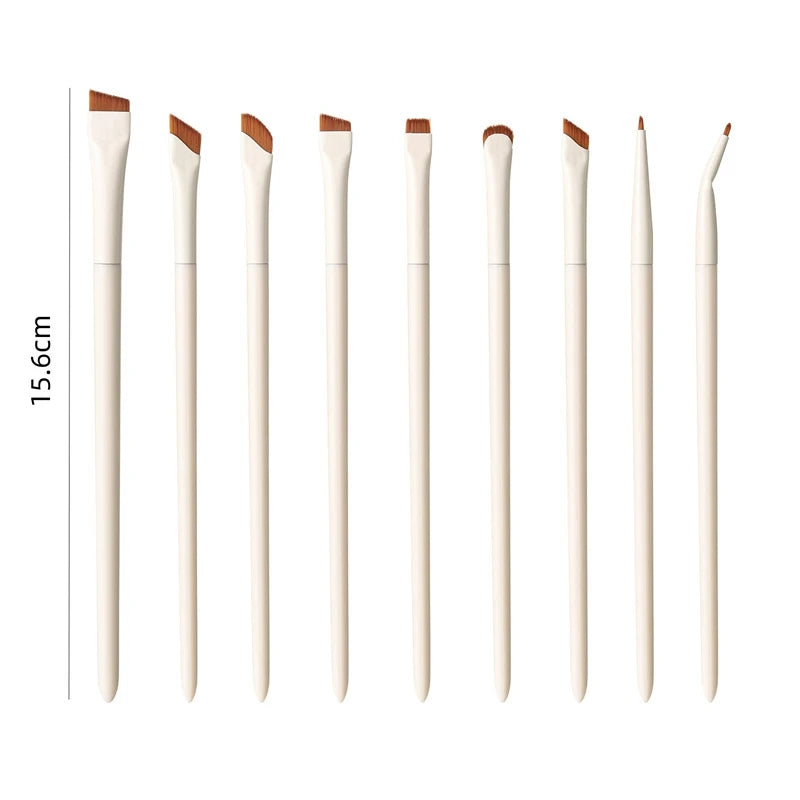 1/3/7/9pcs White Upgrade Blade Eyeliner Brush Eye Makeup Brushes Set Ultra Thin Fine Angle Flat Eyebrow Precise Detail Brush Zpaxo