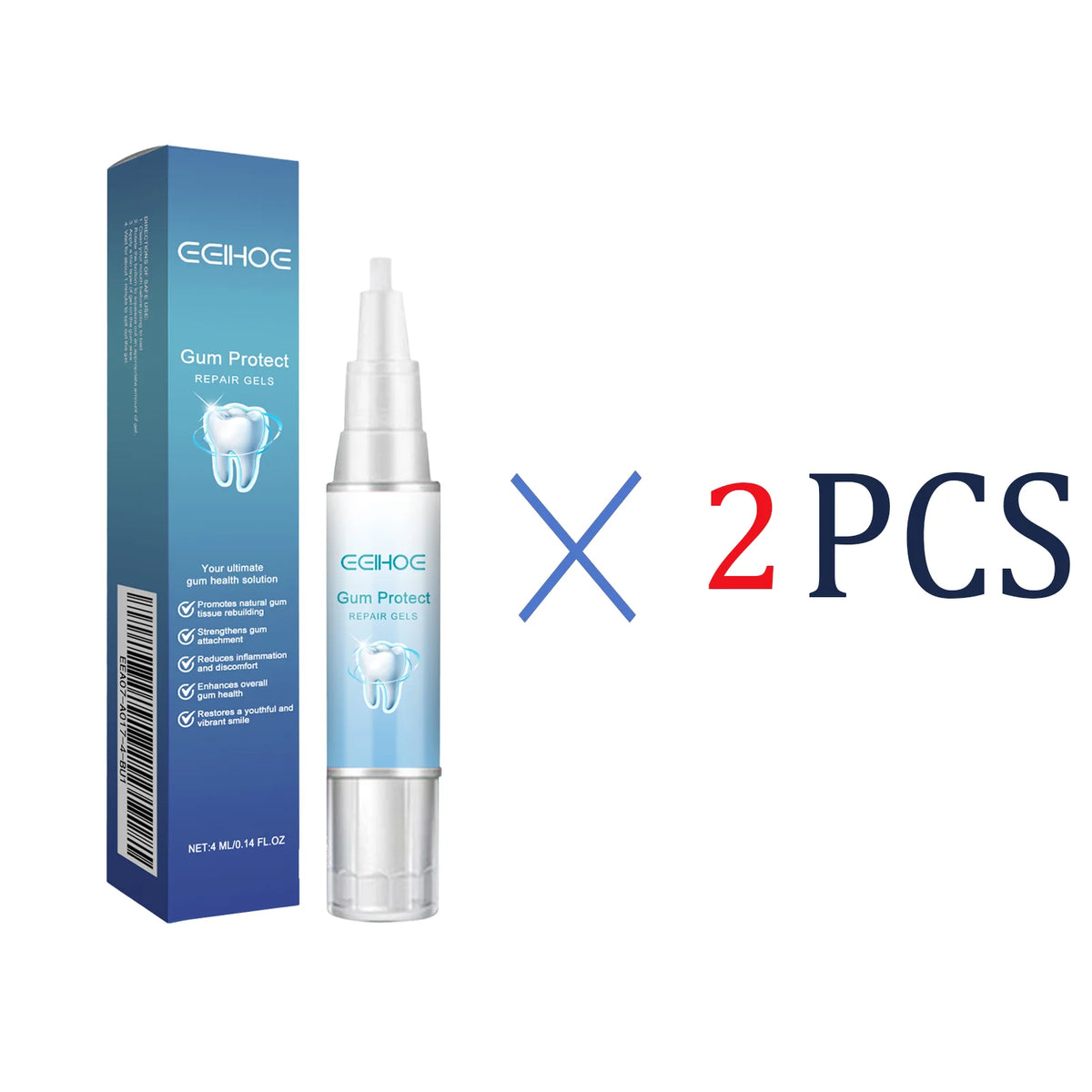 EELHOE Gum Protect Repair Gels Gently Apply Penetrate Quickly Mild Non-Irritating Small Portable Suitable For Every Teeth Type Zpaxo 2 Pcs