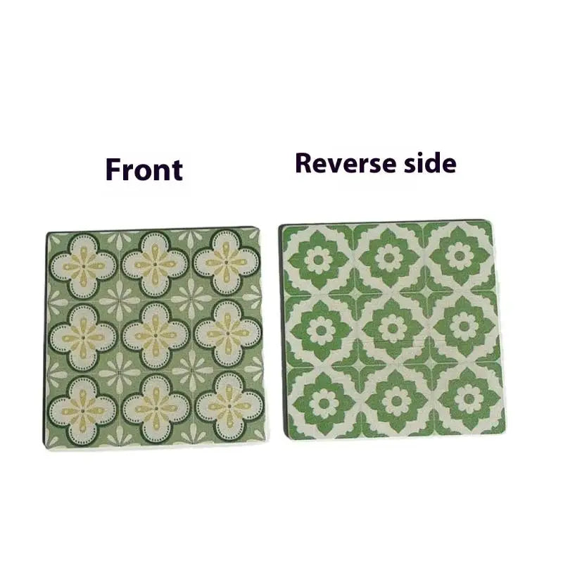 Dollhouse Miniature Decoration Square Wooden Floor Model Bathroom Zpaxo A3