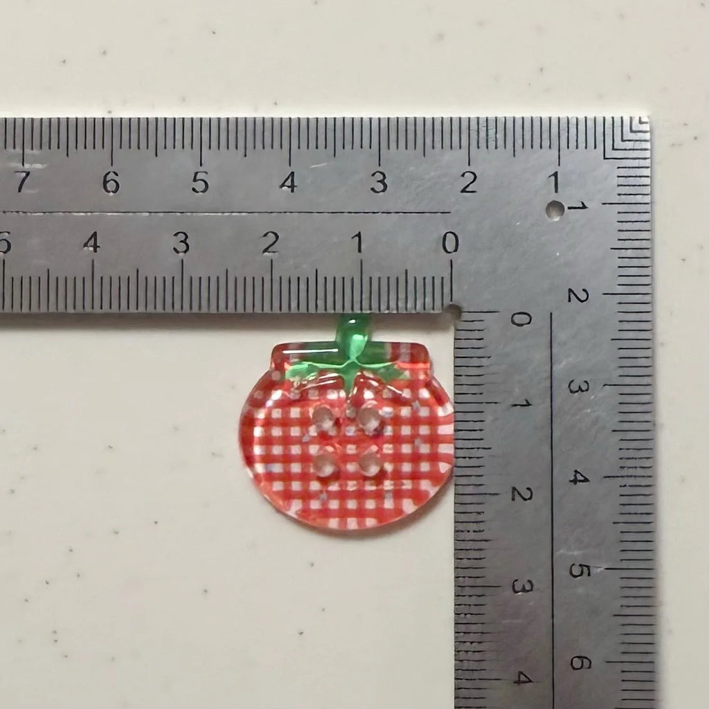 Tomato Clear Resin Buttons 8/10/15Pcs – DIY Sewing Craft