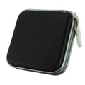 Portable 40Pcs Disc CD DVD Wallet Storage Organizer Case Boxes Holder CD Sleeve Hard Bag Album Box Cases with Zipper Zpaxo black China Mainland