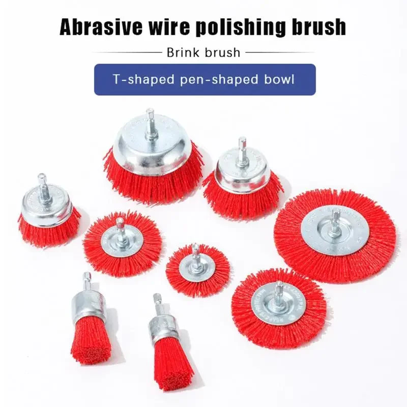 80 120 180 240 Flat Abrasive Wheel Brush Drill Rotary Tool Remove Zpaxo
