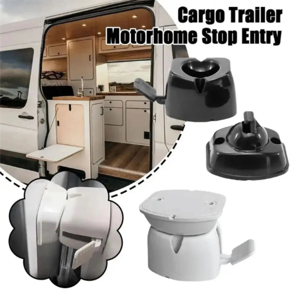 Nylon Door Stop Retaining Catch Interior Fastener White Plastic RV Zpaxo