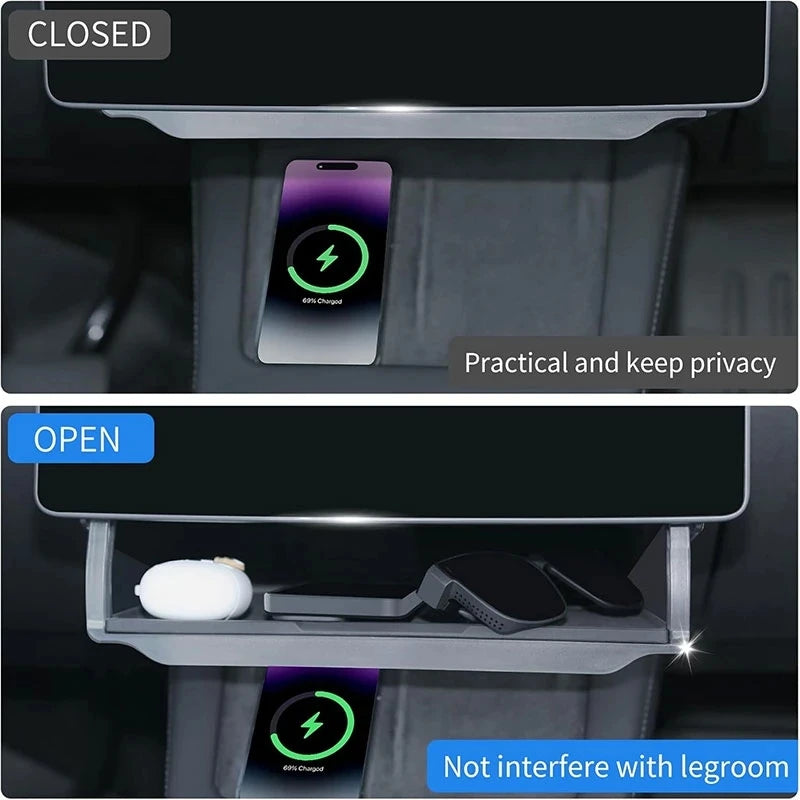 Center Console Screen Under Storage Box Tesla Model 3 Y Juniper