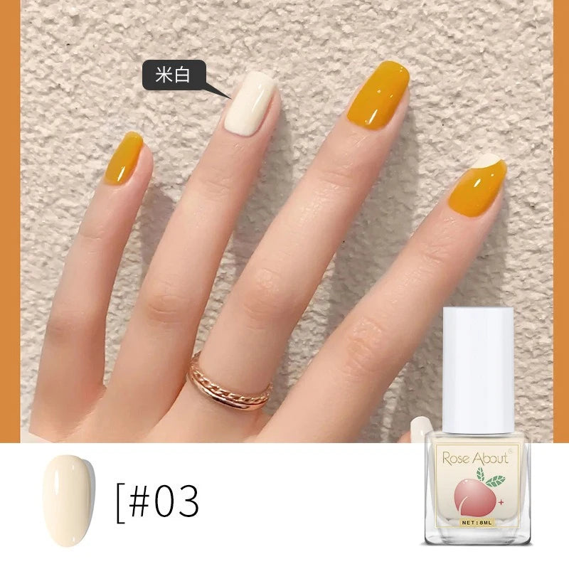 Water-based Peel-off Nail Polish No UV Lamp Needed Long-lasting Zpaxo 03