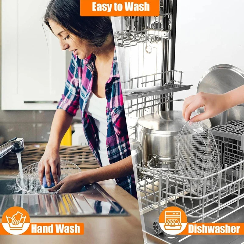 3-Layer Stackable Air Fryer Rack | 304 Stainless Steel Grill Air Fryer Rack Zpaxo
