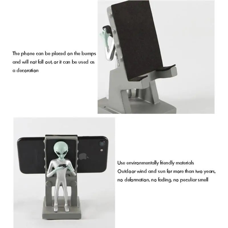 652F Alien Phone Holder Stand Phone Holder Support Desktop Decoration Ornament Zpaxo